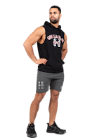 Chico Sleeveless Hooded T-Shirt - Black