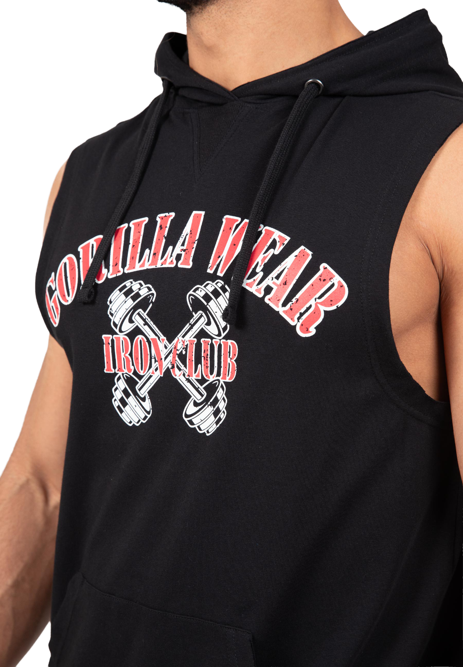 Chico Sleeveless Hooded T-Shirt - Black