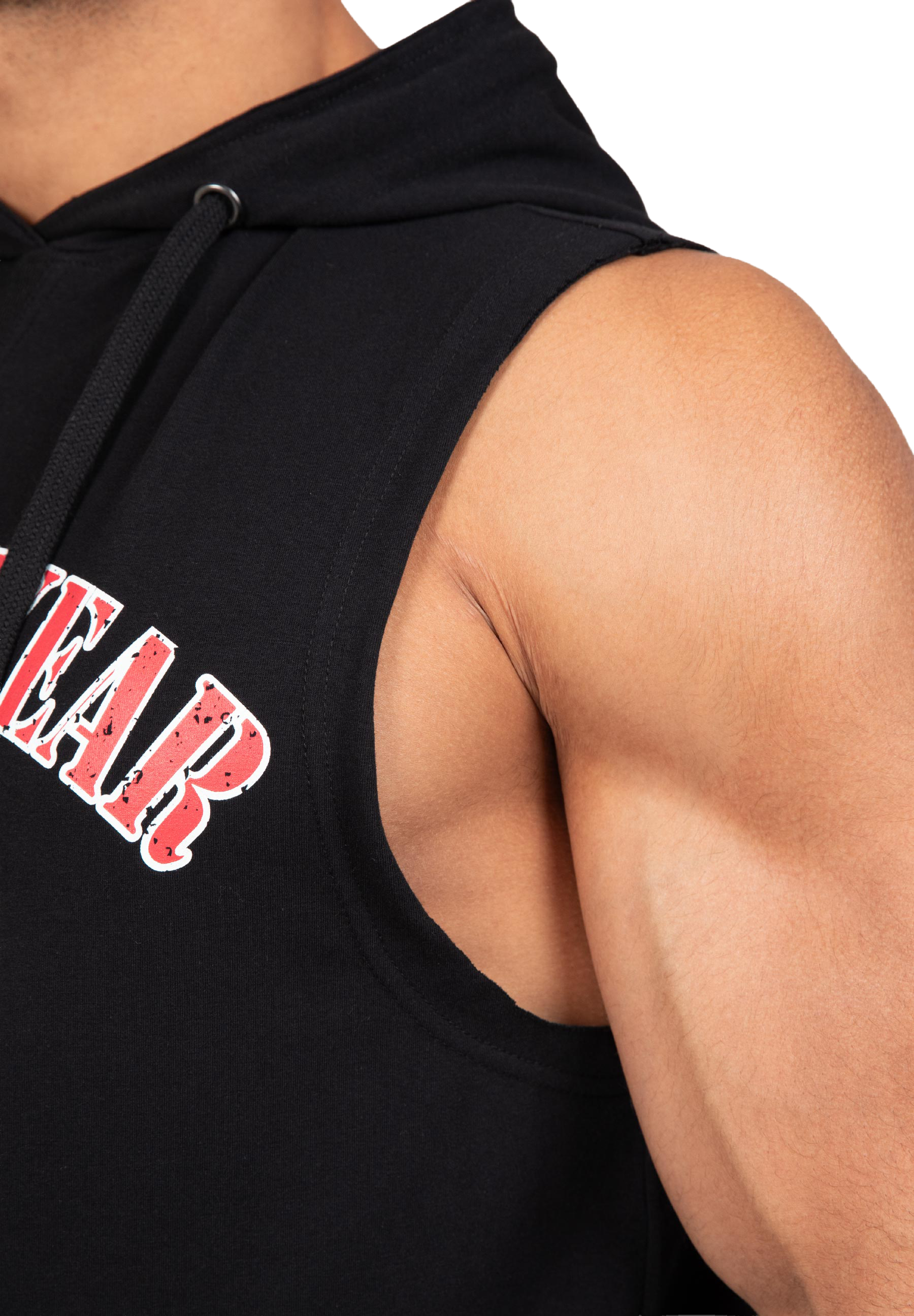 Chico Sleeveless Hooded T-Shirt - Black