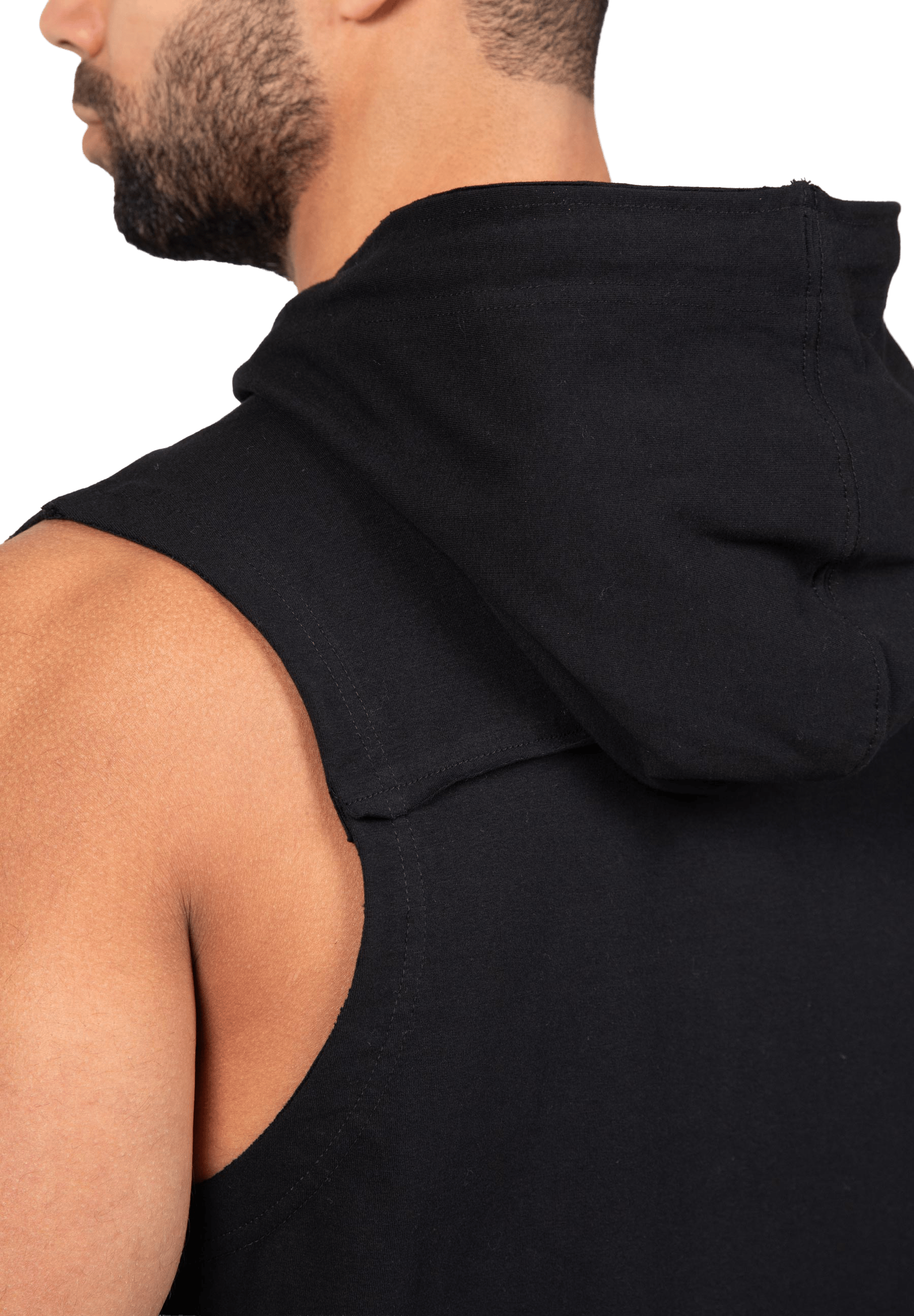 Chico Sleeveless Hooded T-Shirt - Black