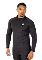 Hamilton Hybrid Long Sleeve - Black - Slim Fit