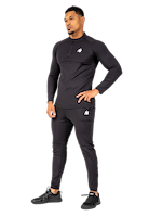 Hamilton Hybrid Long Sleeve - Black - Slim Fit