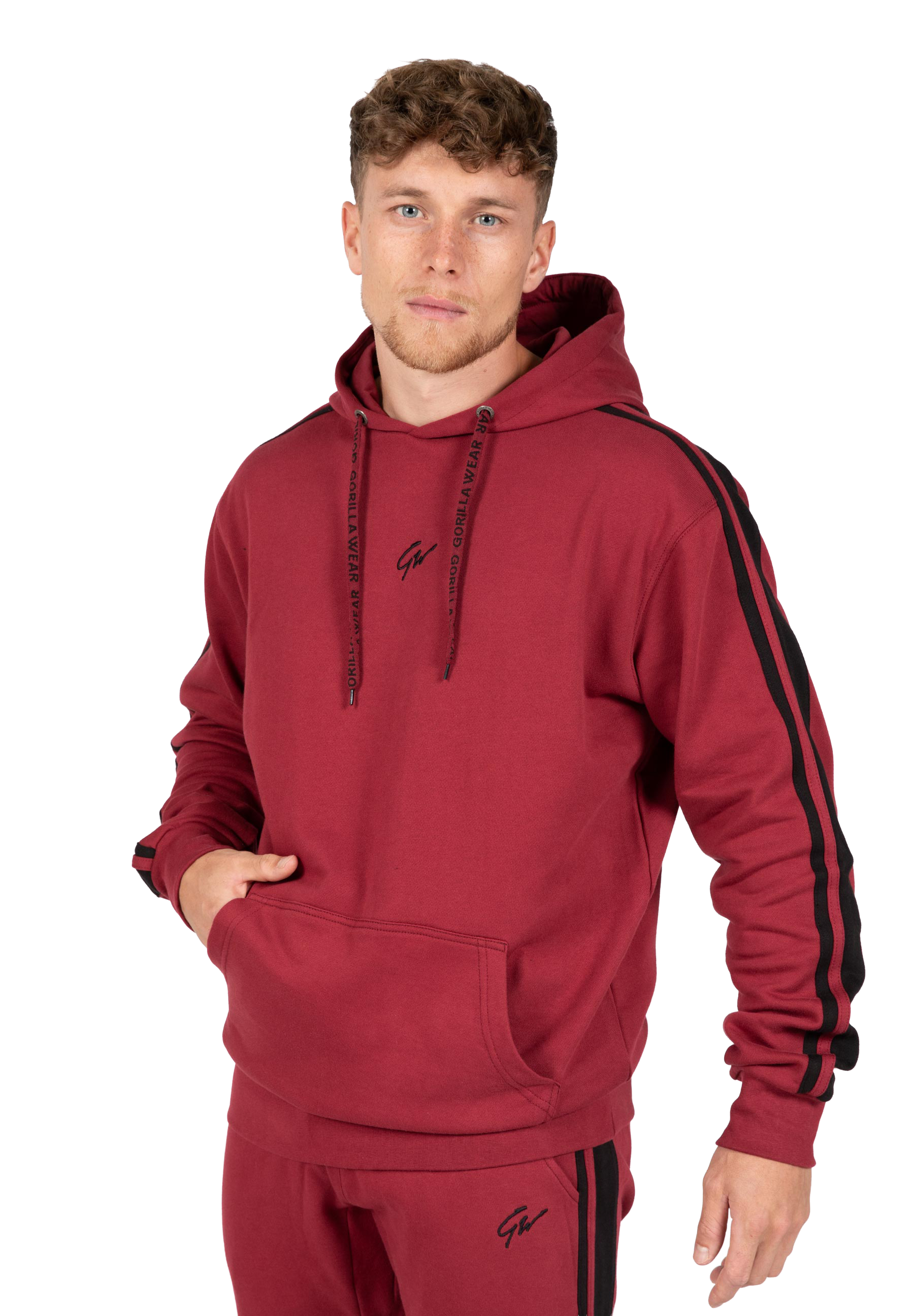Banks Oversized Hoodie - Burgundy Red/Black