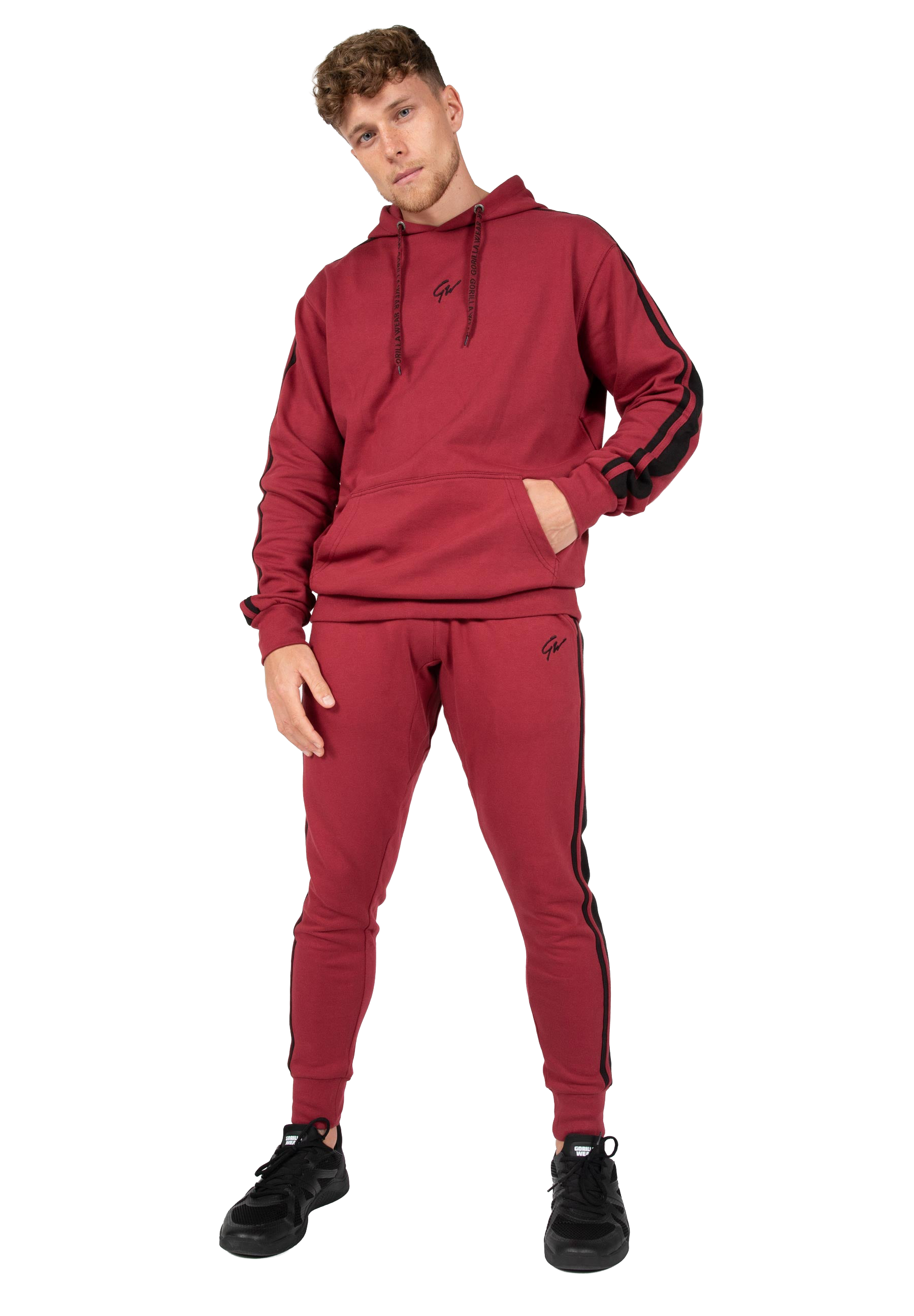 Banks Oversized Hoodie - Burgundy Red/Black