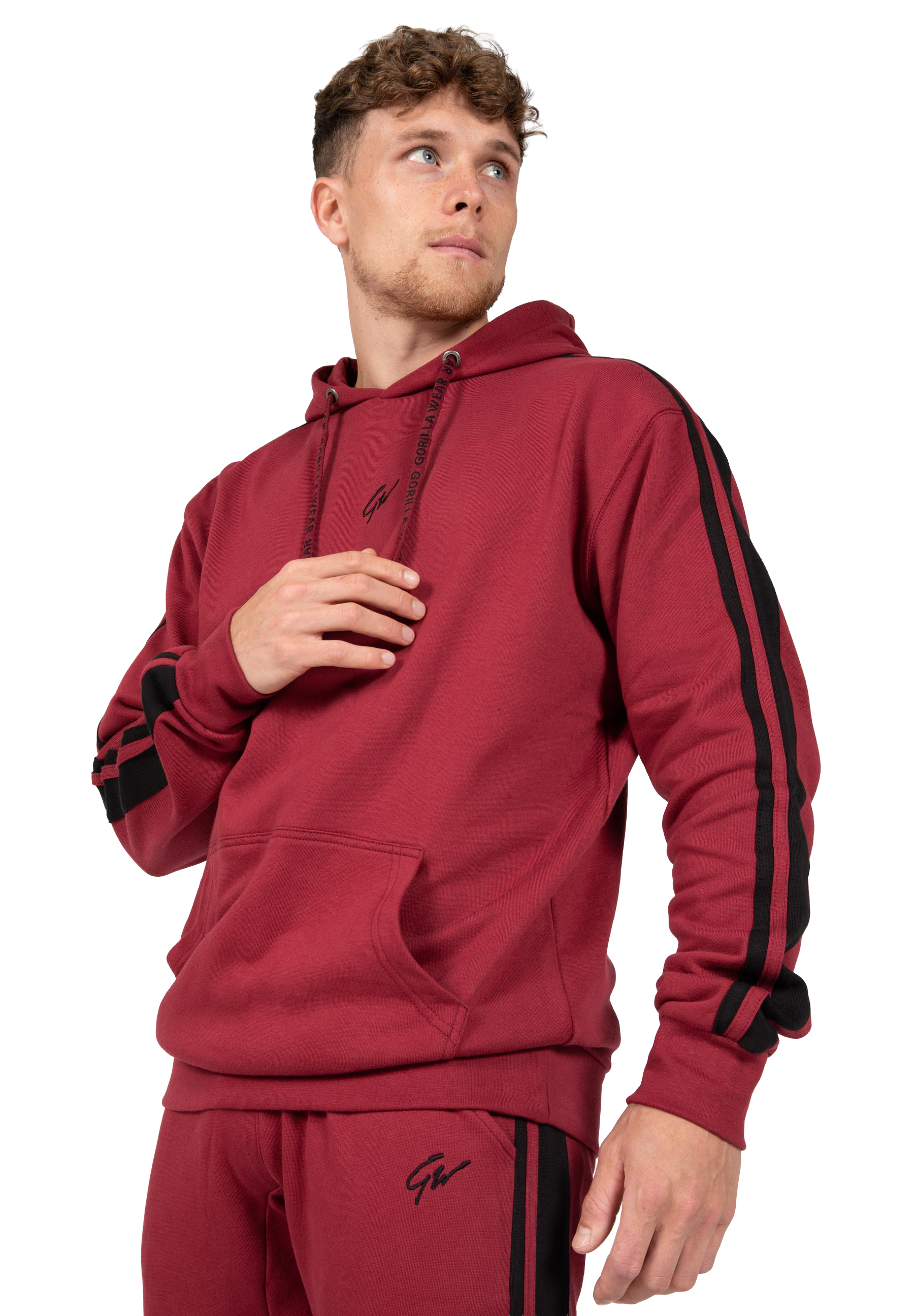 Banks Oversized Hoodie - Burgundy Red/Black