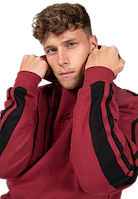 Banks Oversized Hoodie - Burgundy Red/Black