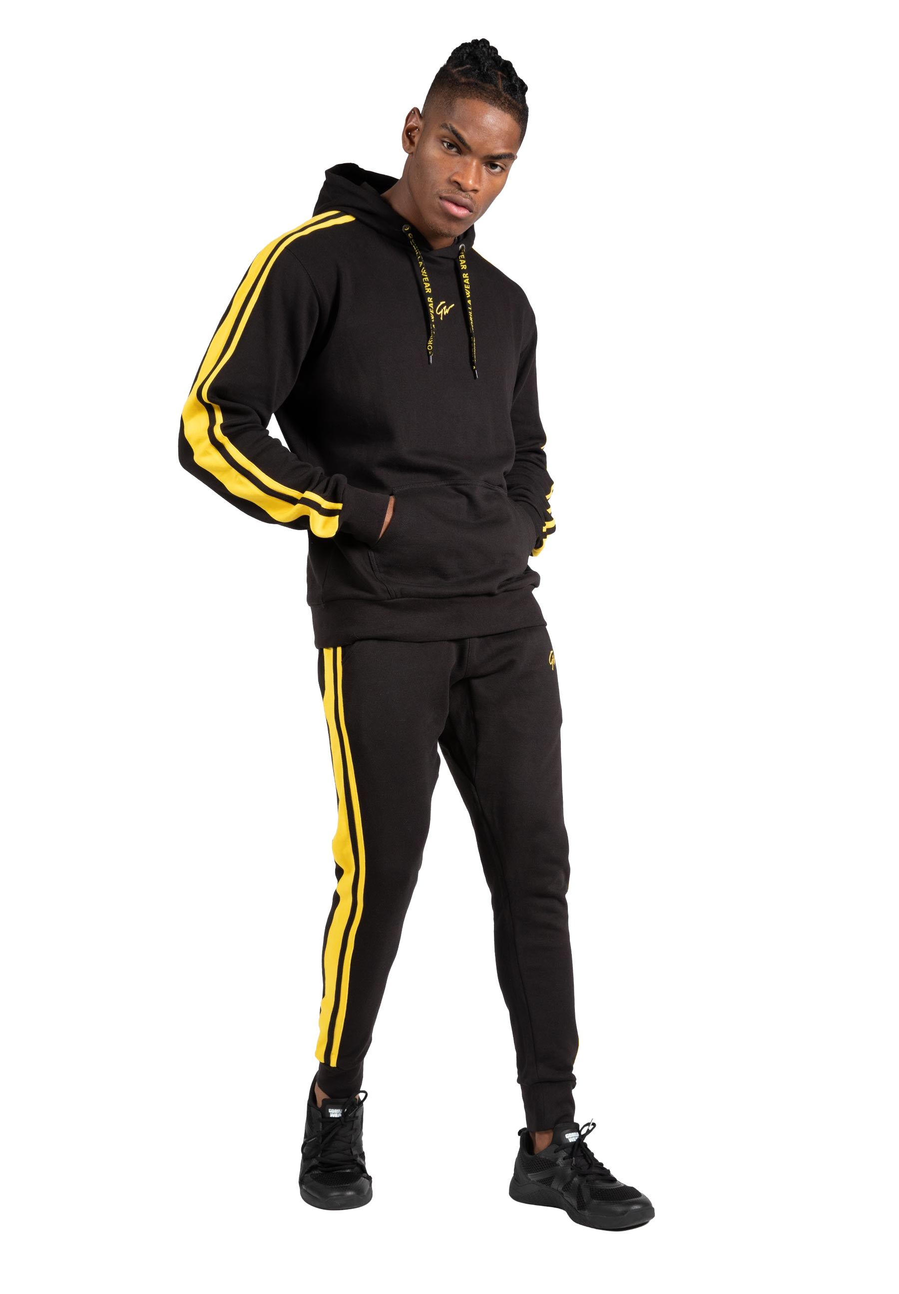 Banks Oversized Hoodie - Black/Yellow