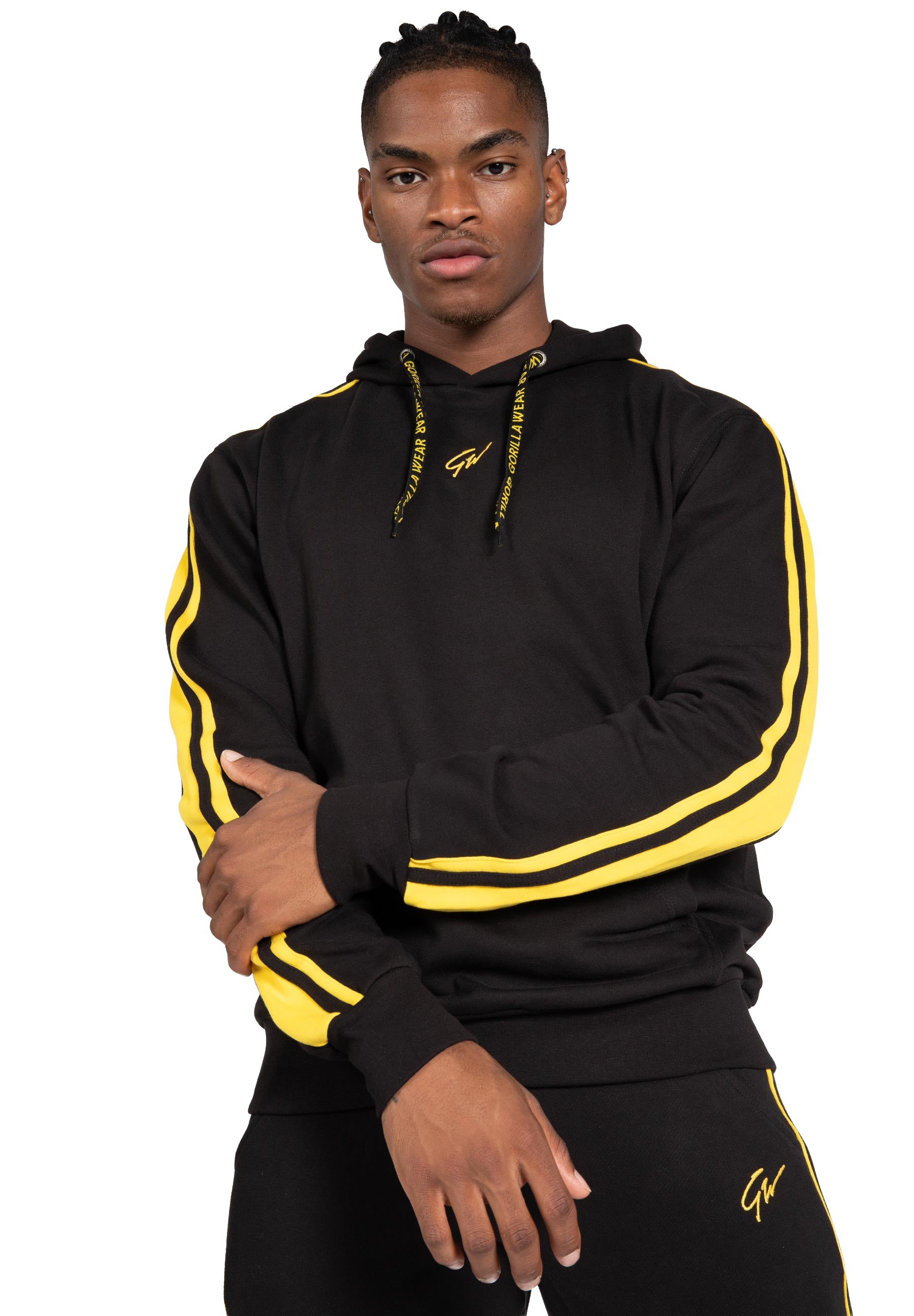 Banks Oversized Hoodie - Black/Yellow