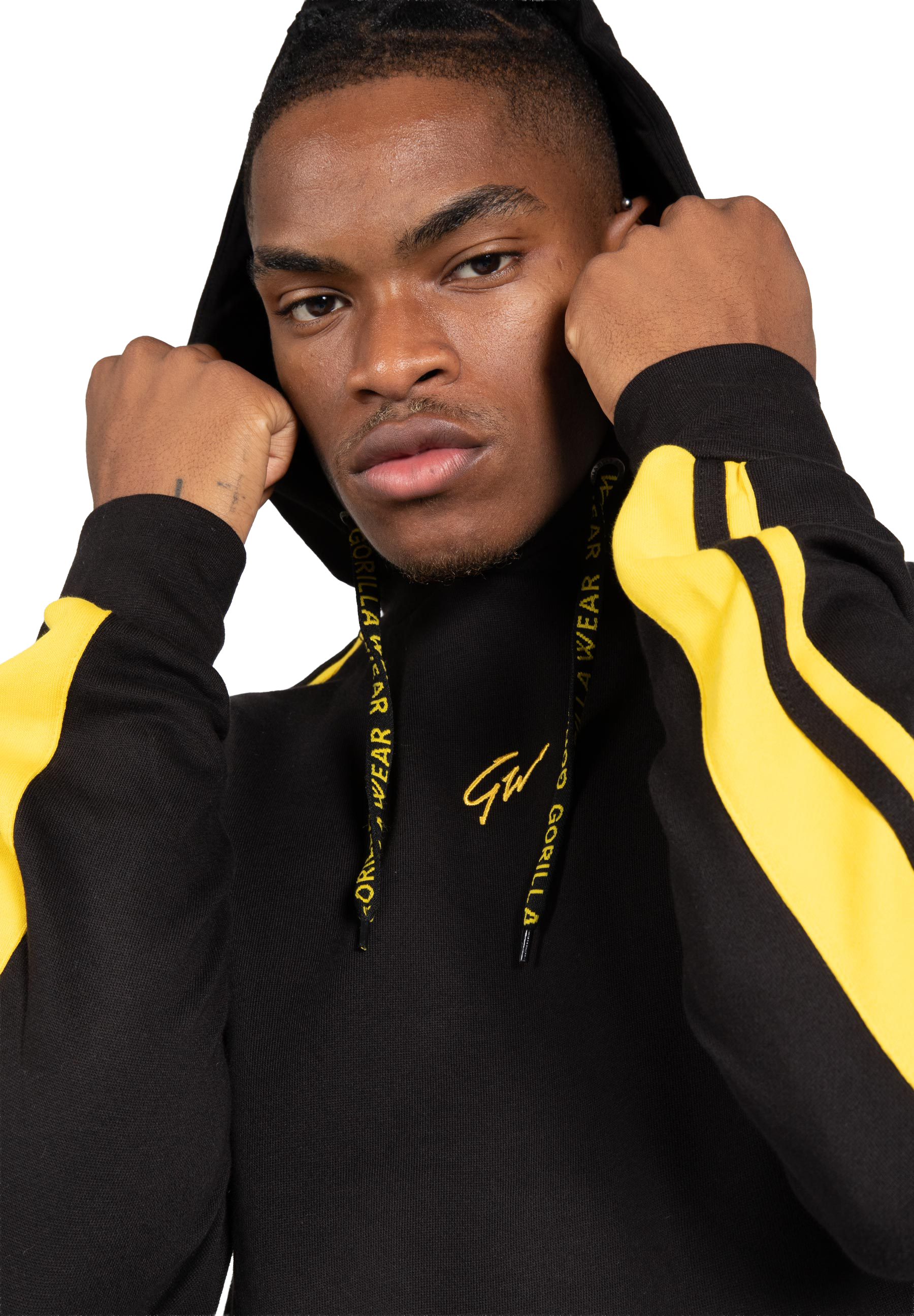 Banks Oversized Hoodie - Black/Yellow