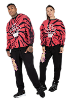 Legacy Oversized Sweatshirt - Red/Black