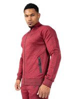 Wenden Track Jacket - Burgundy Red