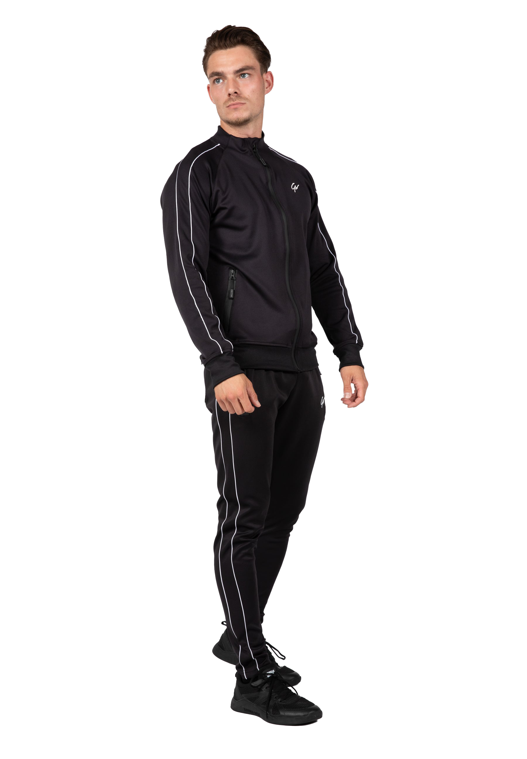 Wenden Track Jacket - Black/White