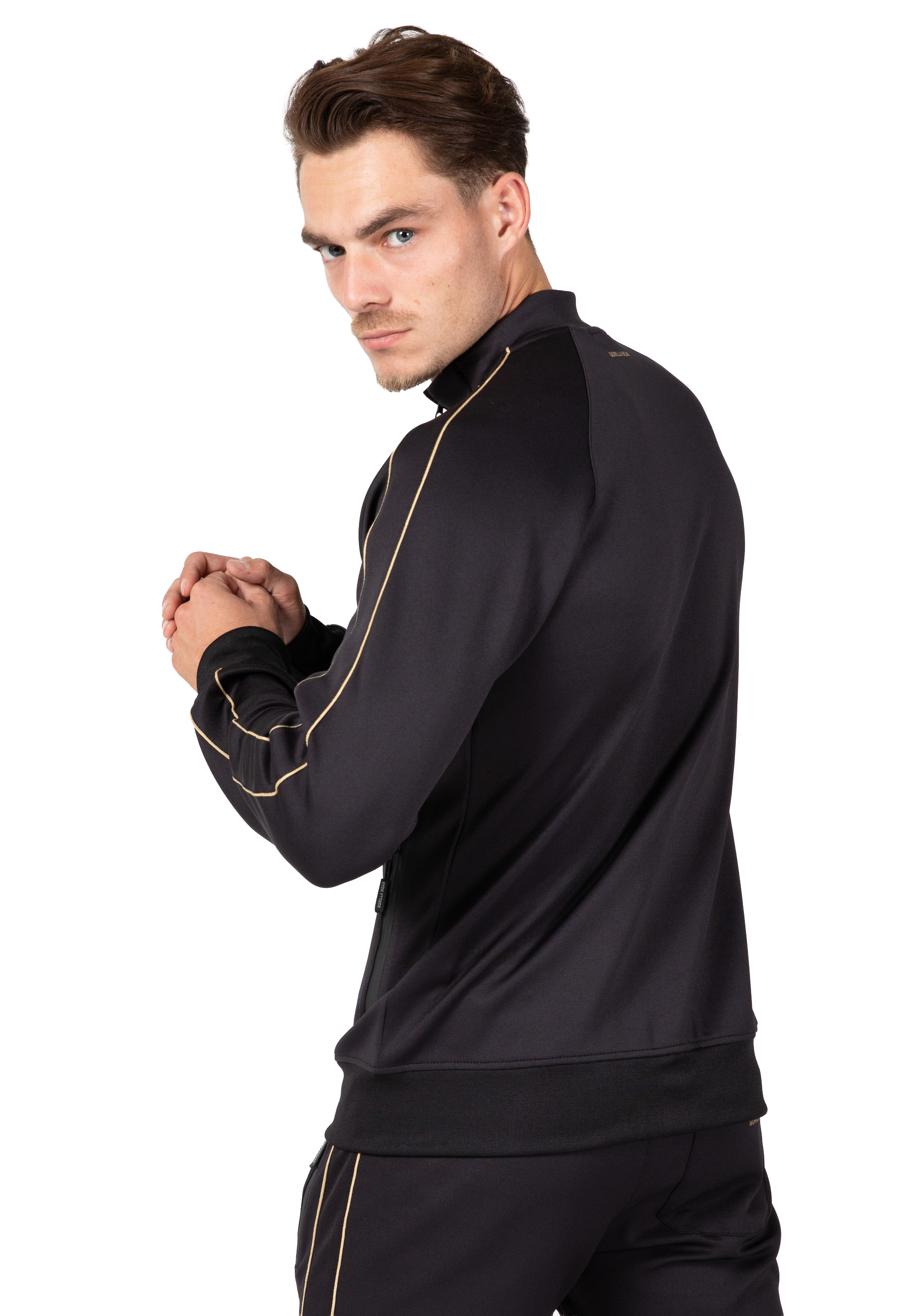 Wenden Track Jacket - Black/Gold