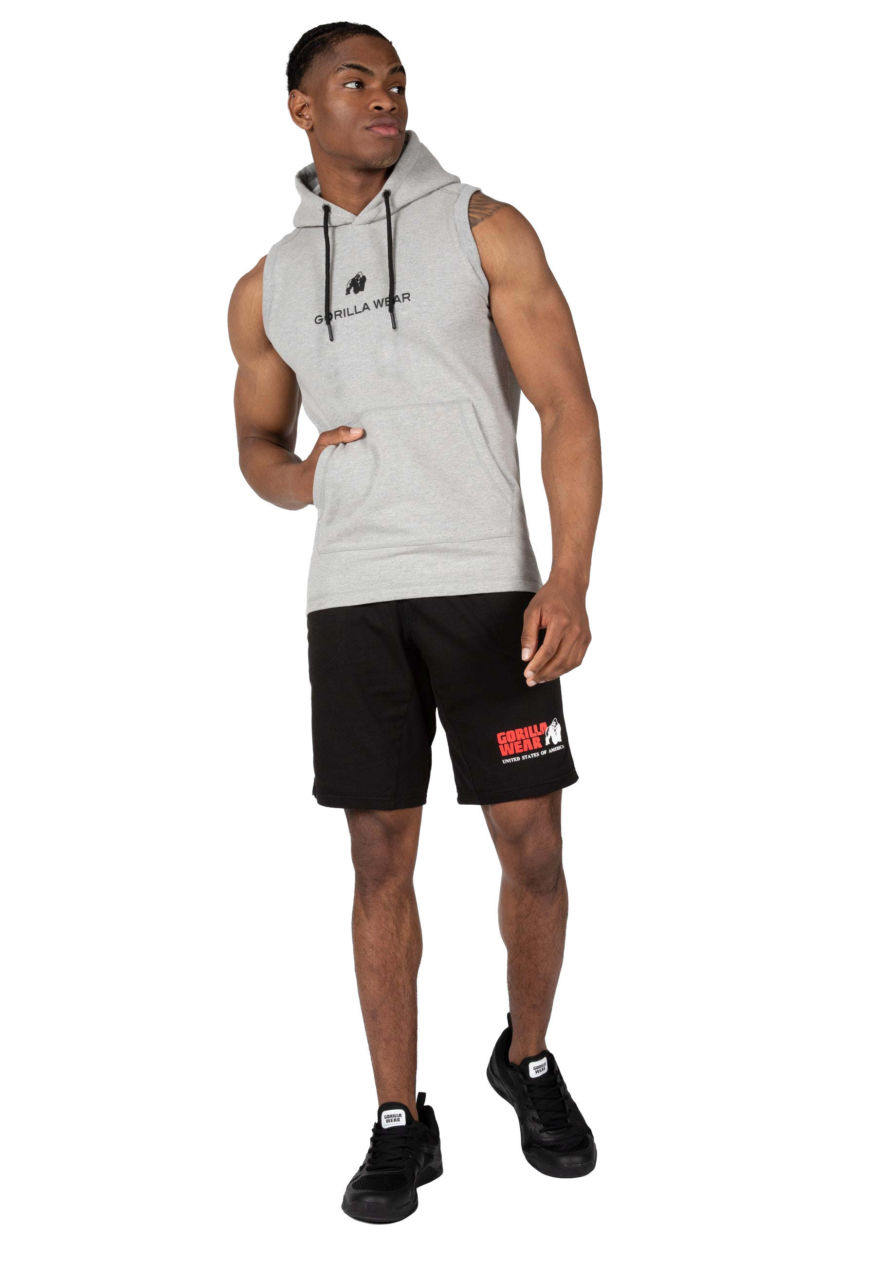Lincoln Sleeveless Hoodie - Gray
