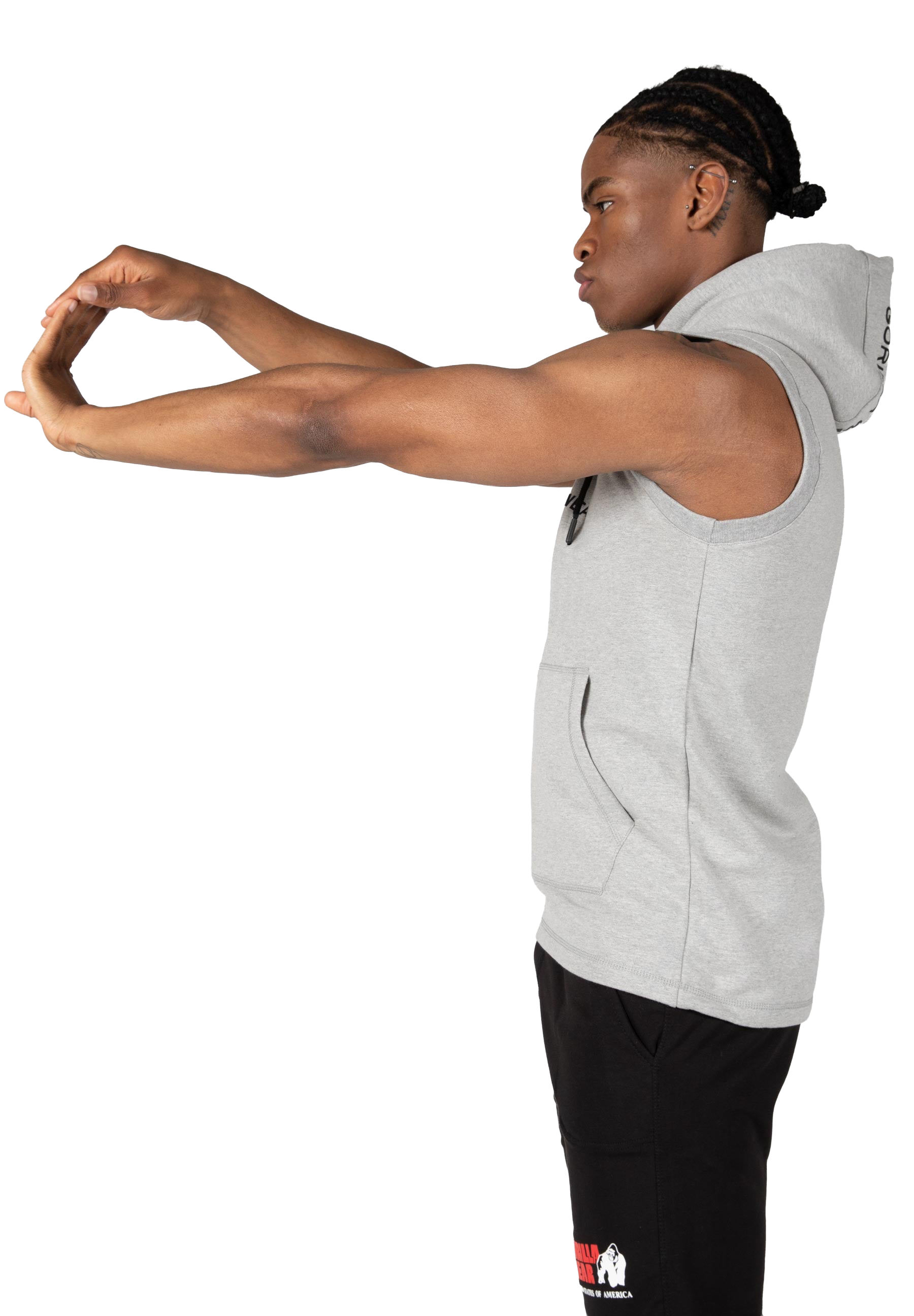 Lincoln Sleeveless Hoodie - Gray