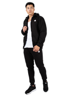 Kennewick Zipped Hoodie - Black