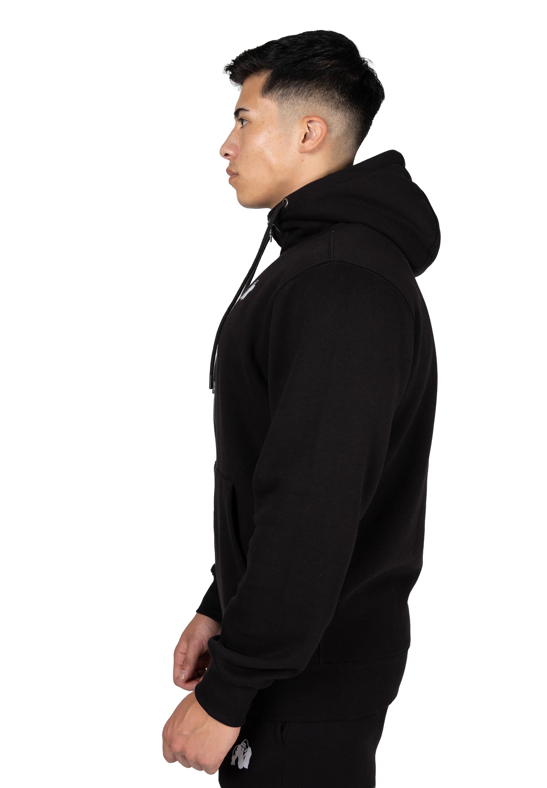 Kennewick Zipped Hoodie - Black