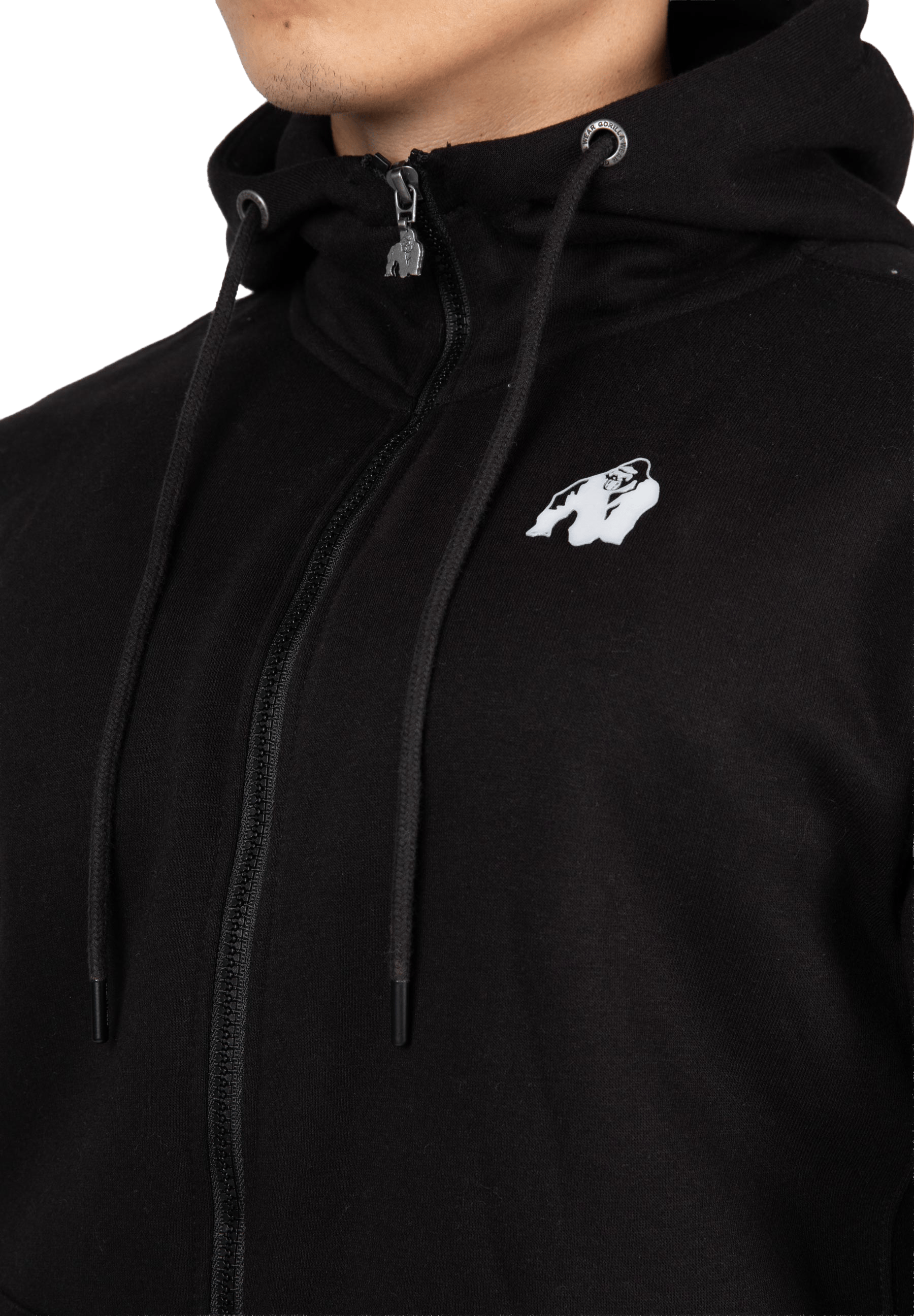 Kennewick Zipped Hoodie - Black
