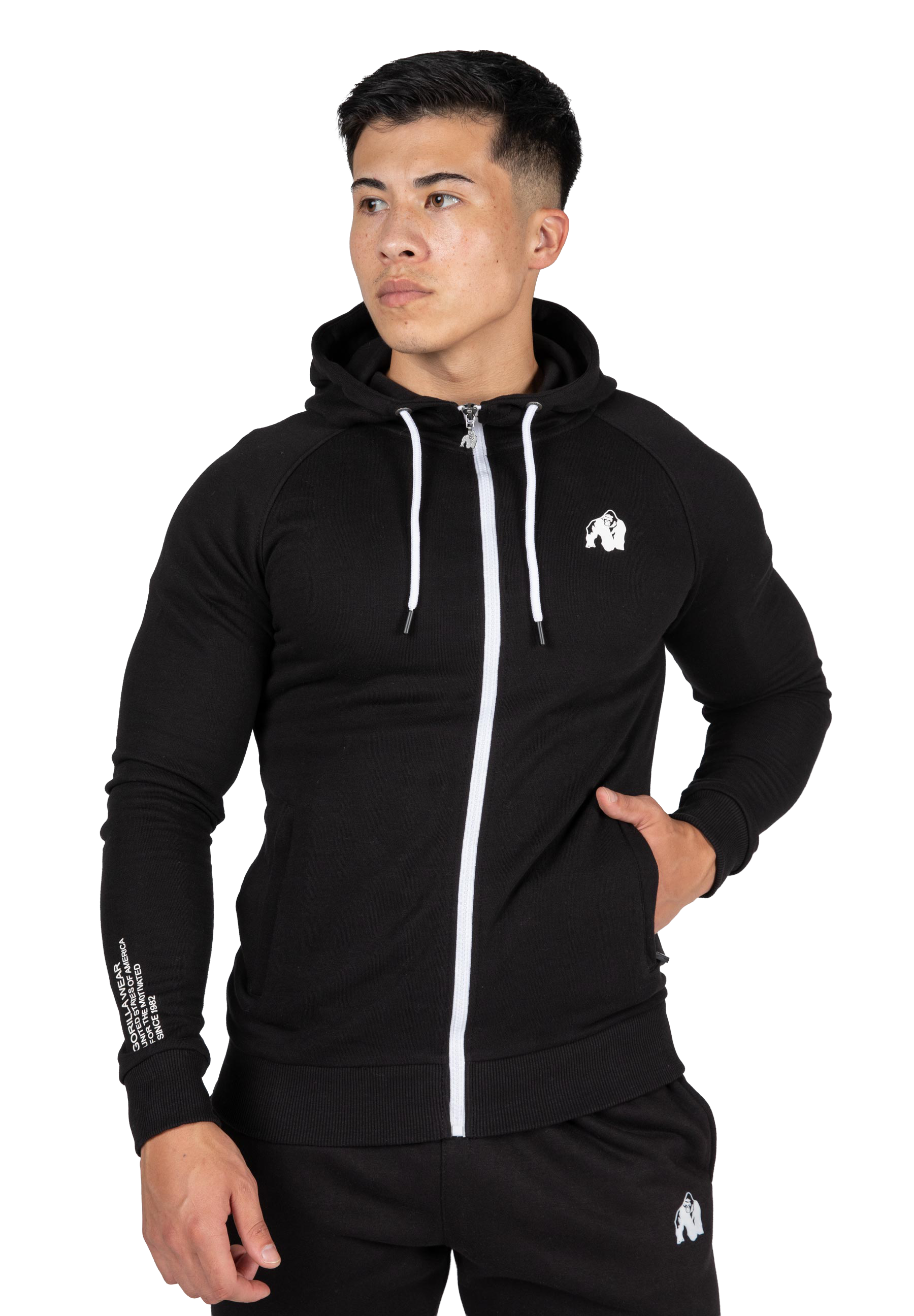 Payette Zipped Hoodie - Black