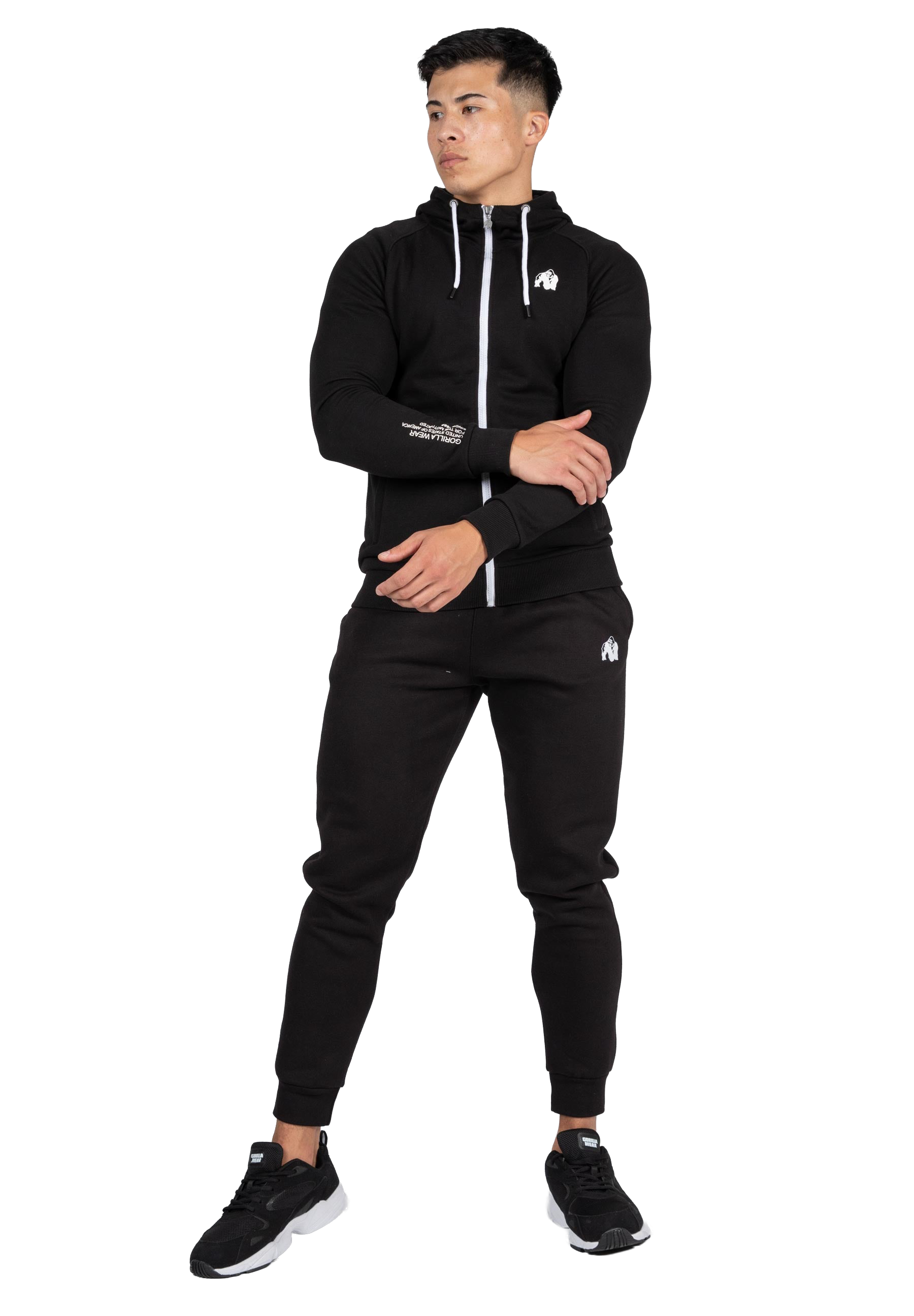 Payette Zipped Hoodie - Black