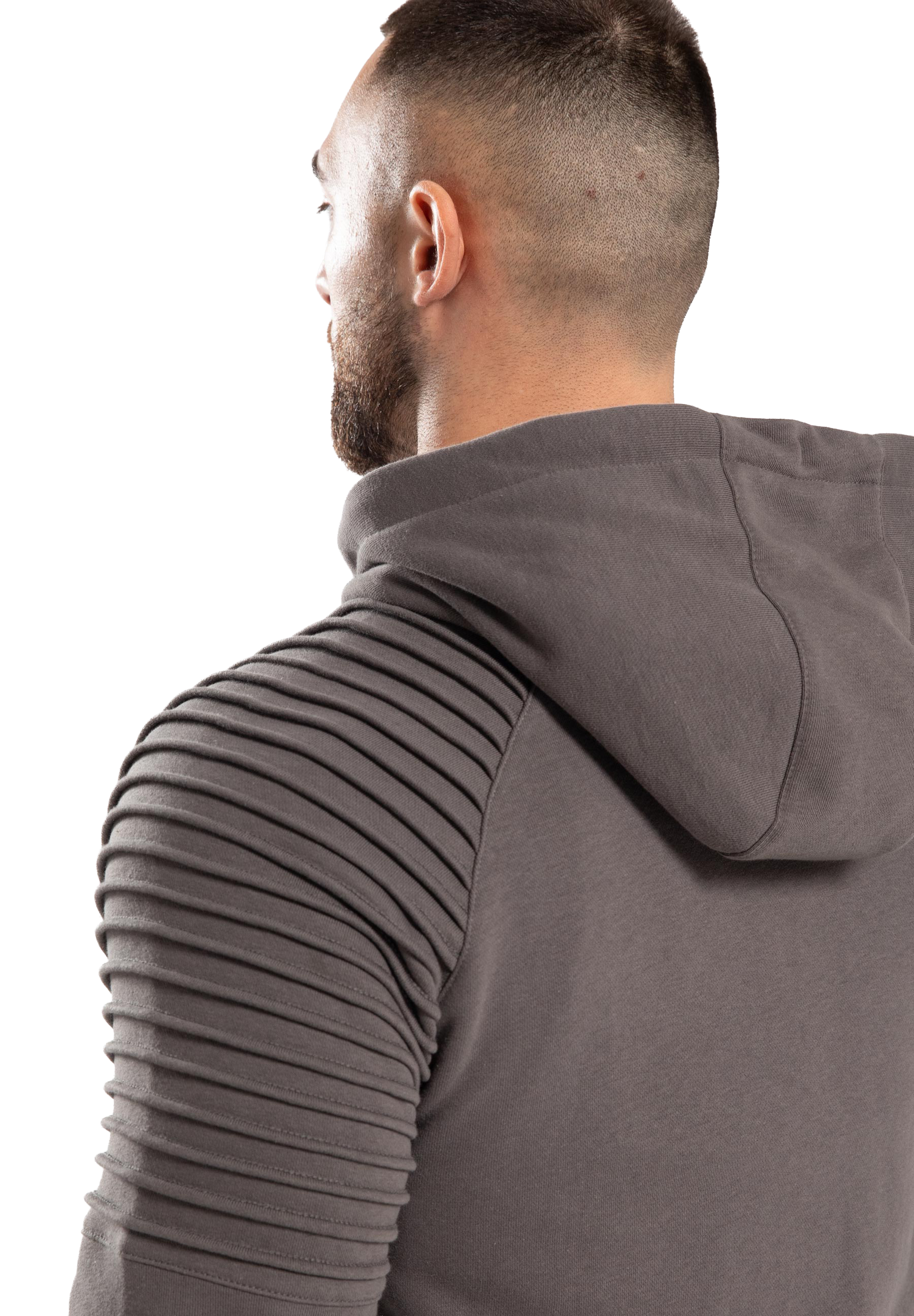 Georgia Zipped Hoodie - Gray