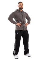 Georgia Zipped Hoodie - Gray