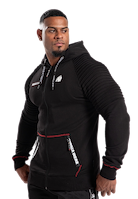 Georgia Zipped Hoodie - Black