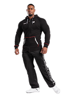 Georgia Zipped Hoodie - Black