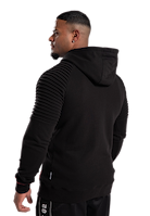 Georgia Zipped Hoodie - Black