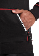 Georgia Zipped Hoodie - Black