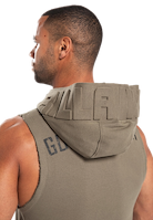 Marshall Sleeveless Hoodie - Army Green