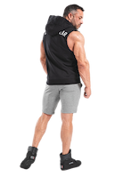 Marshall Sleeveless Hoodie - Black