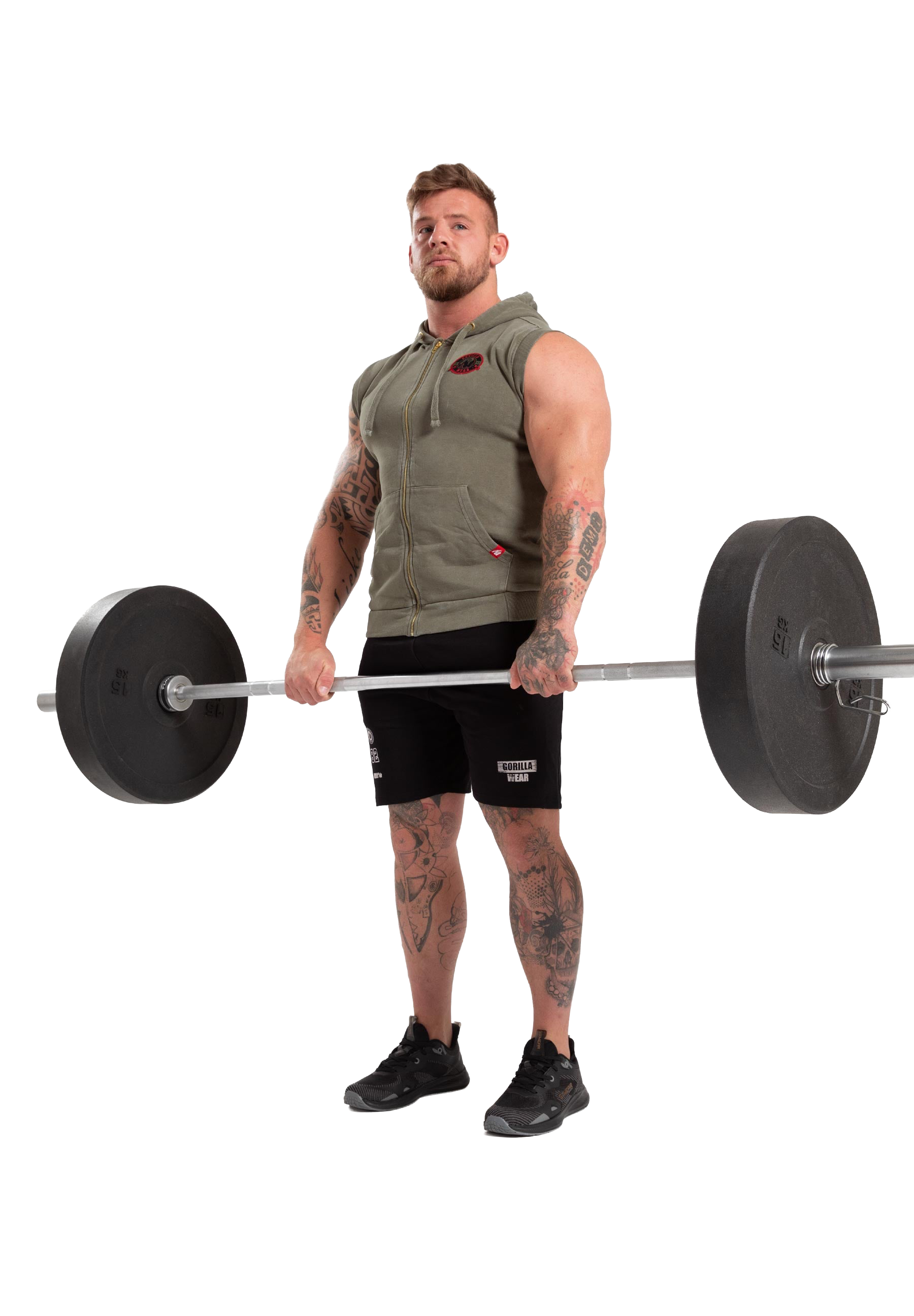 Silverdale Sleeveless Hoodie- Army Green