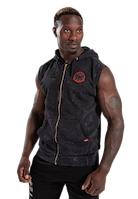 Silverdale Sleeveless Hoodie- Black