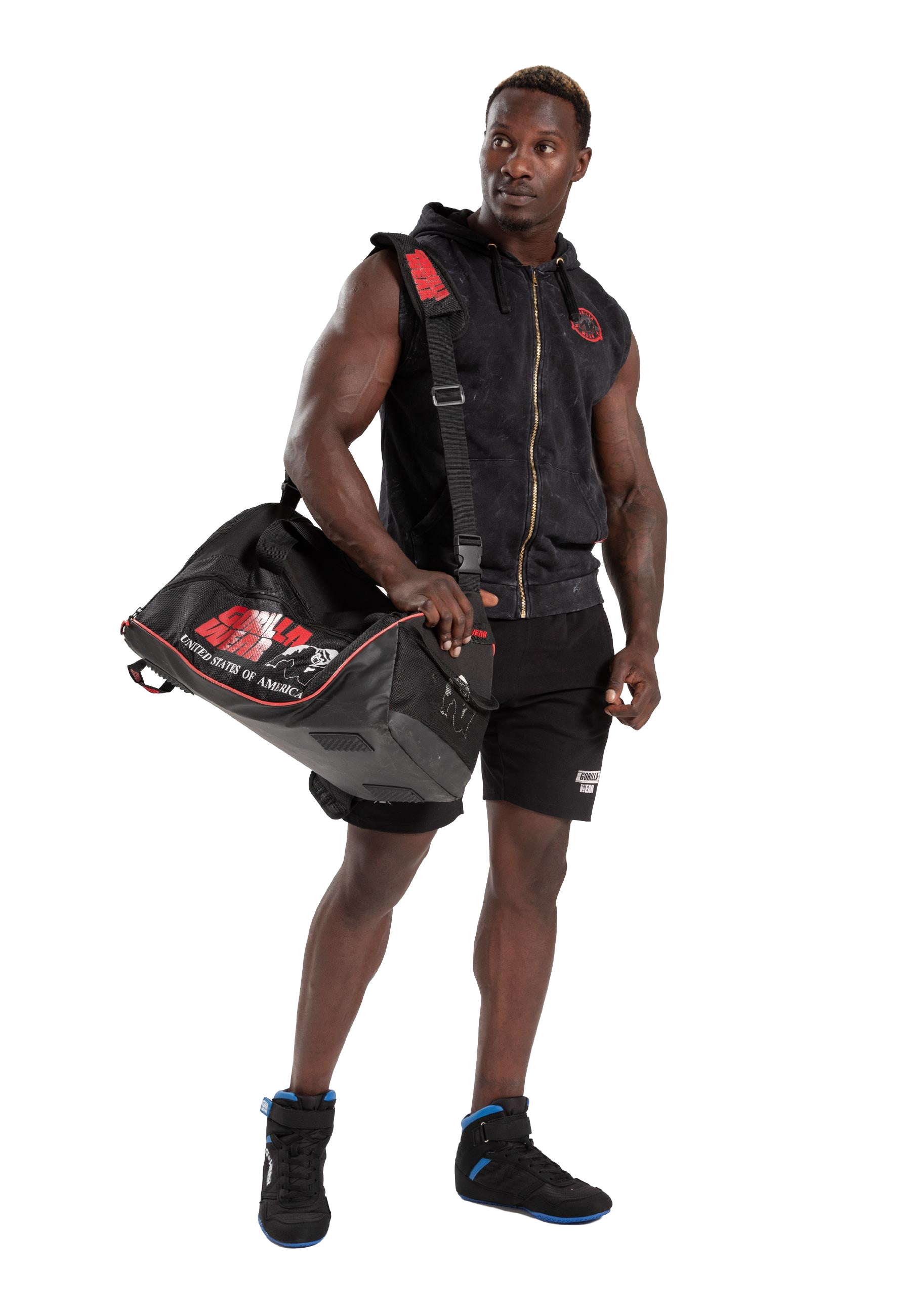 Silverdale Sleeveless Hoodie- Black