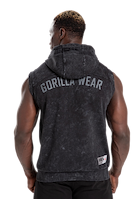 Silverdale Sleeveless Hoodie- Black