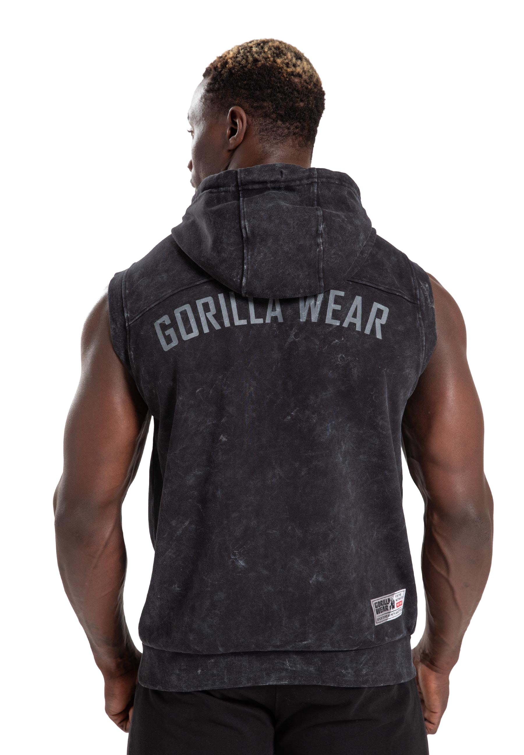 Silverdale Sleeveless Hoodie- Black