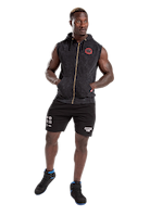 Silverdale Sleeveless Hoodie- Black