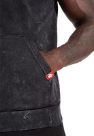 Silverdale Sleeveless Hoodie- Black