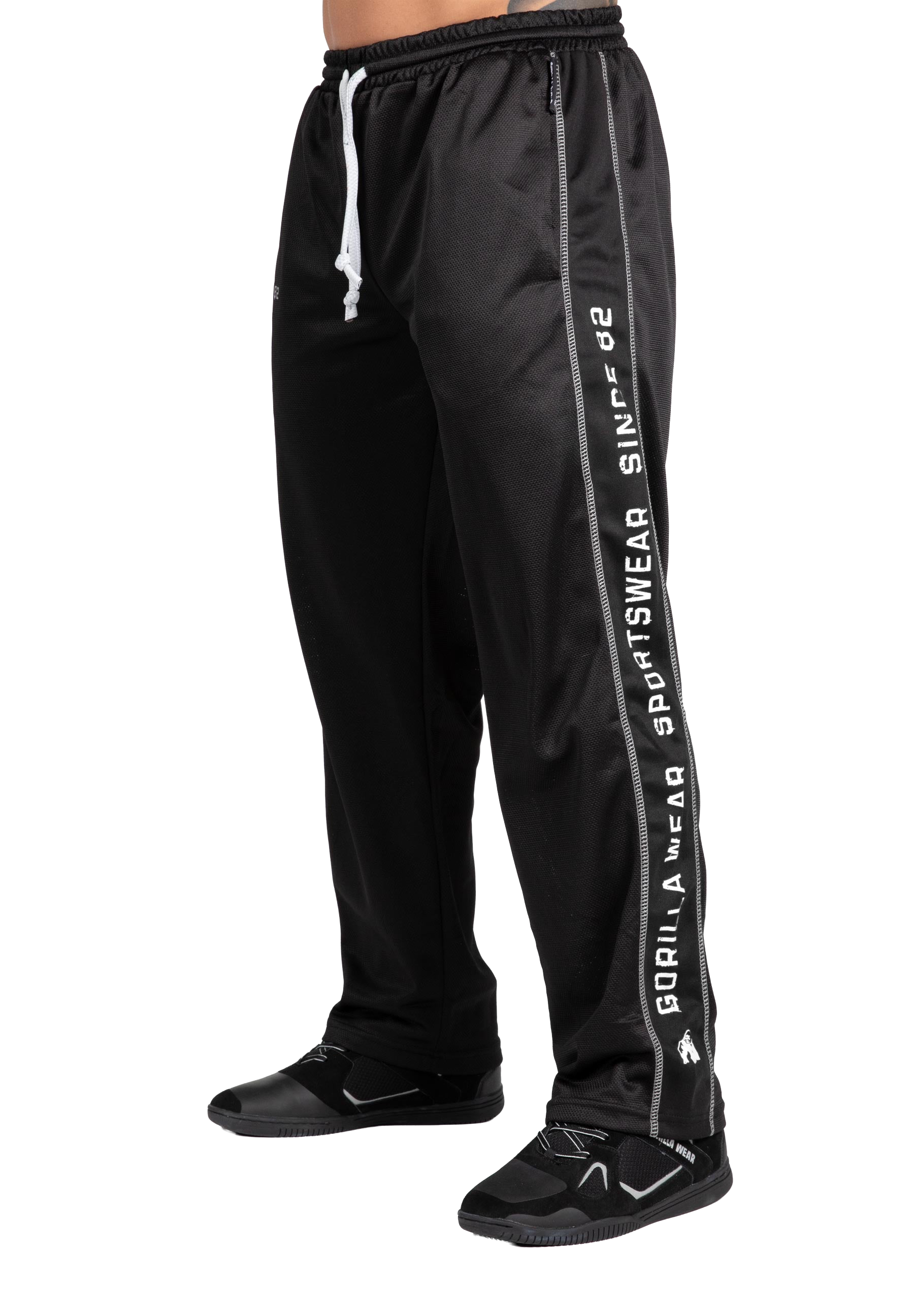 Functional Mesh Pants - Black/White
