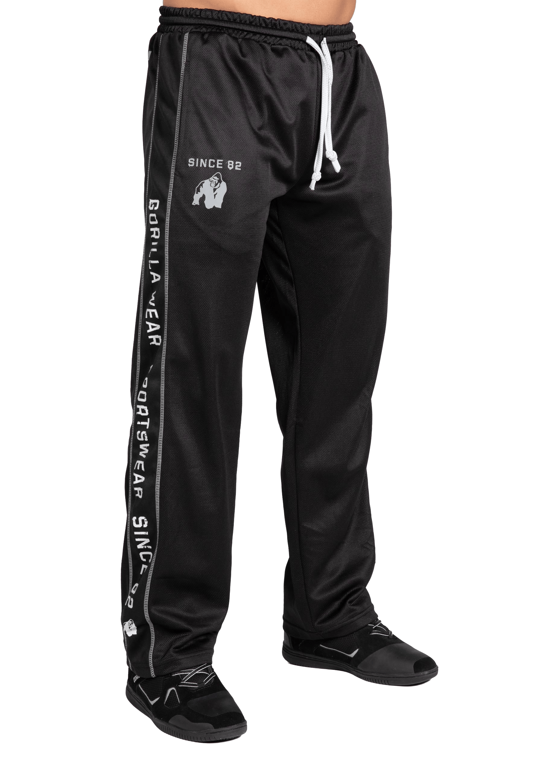 Functional Mesh Pants - Black/White