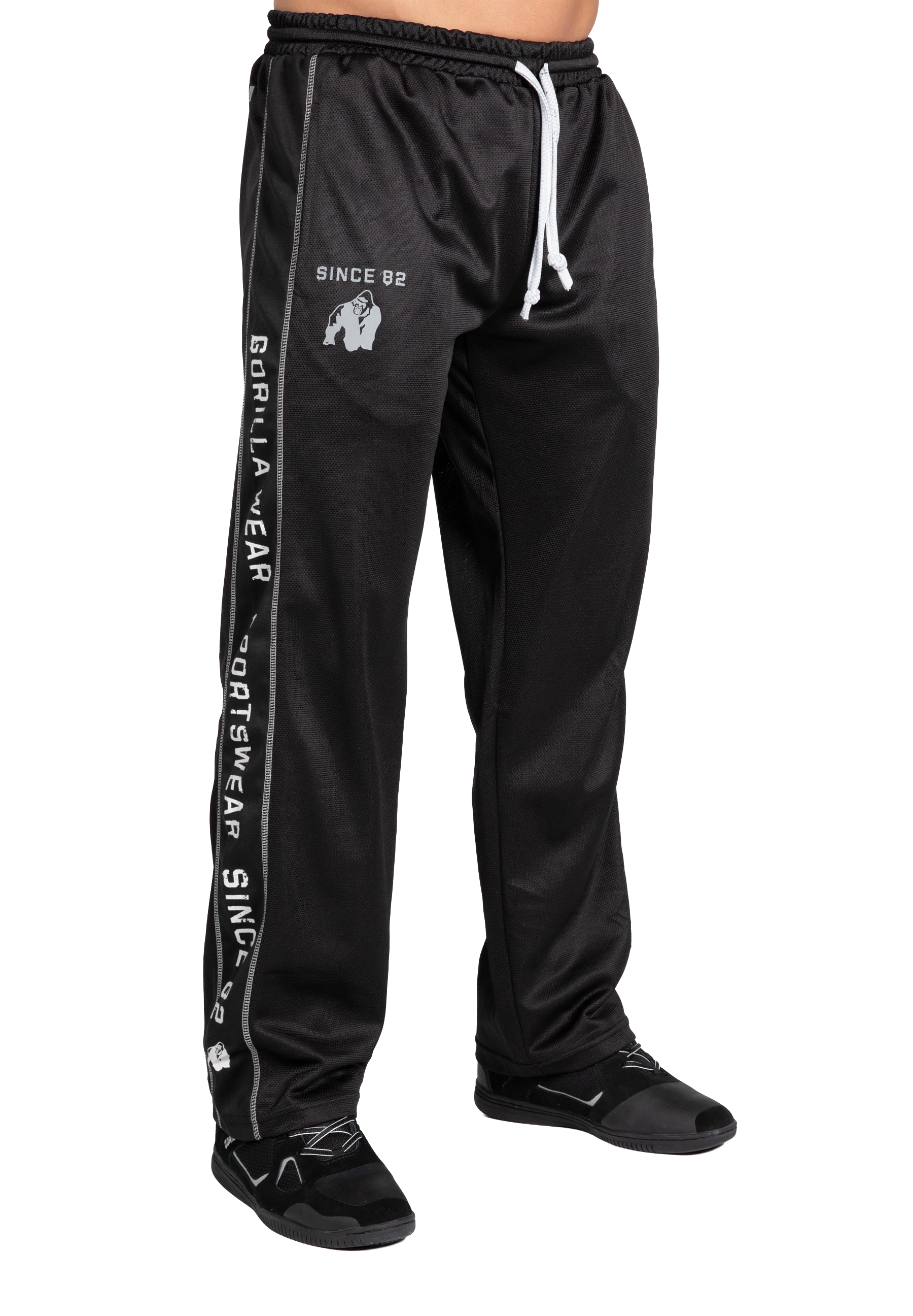 Functional Mesh Pants - Black/White