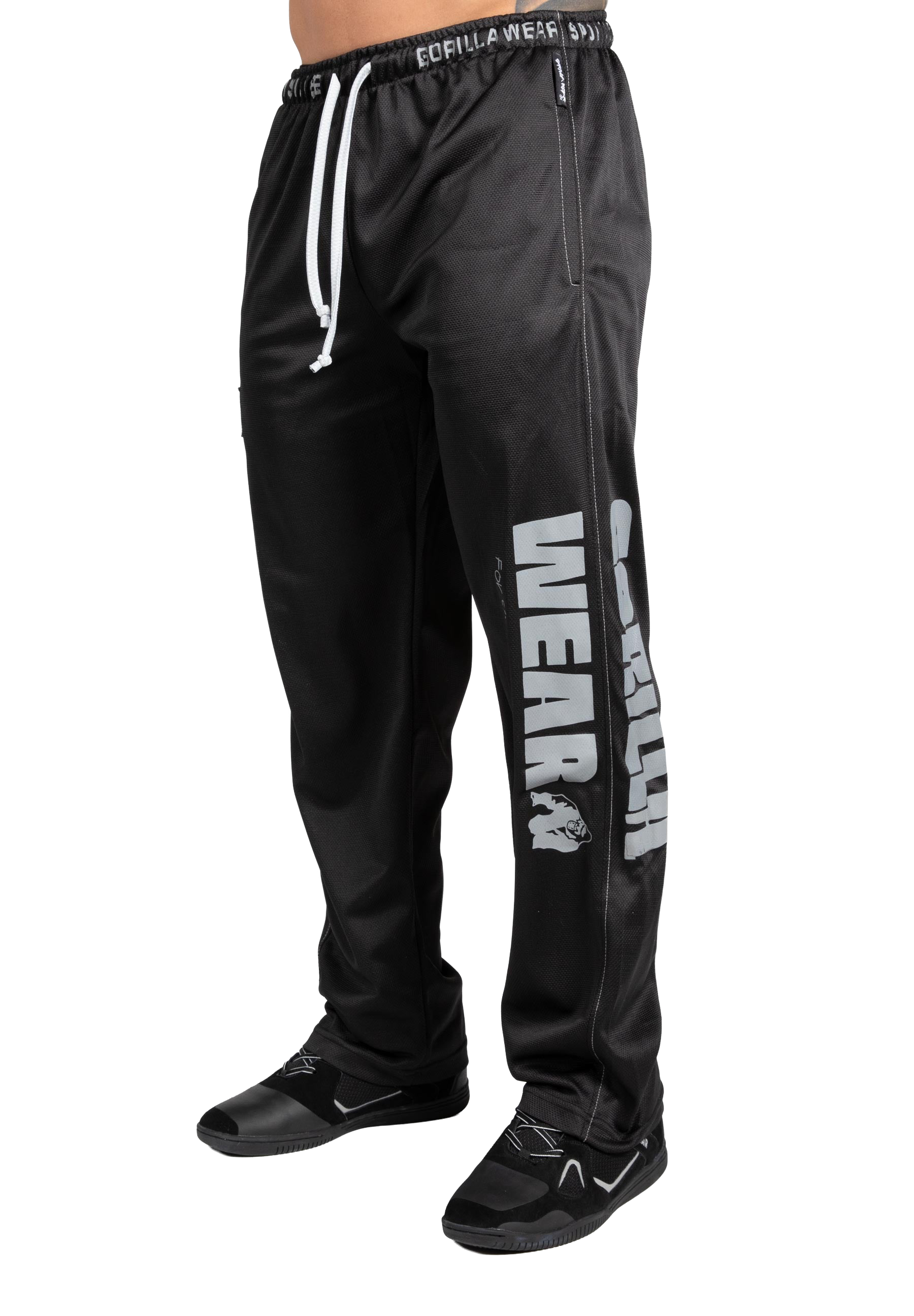 Logo Mesh Pants - Black