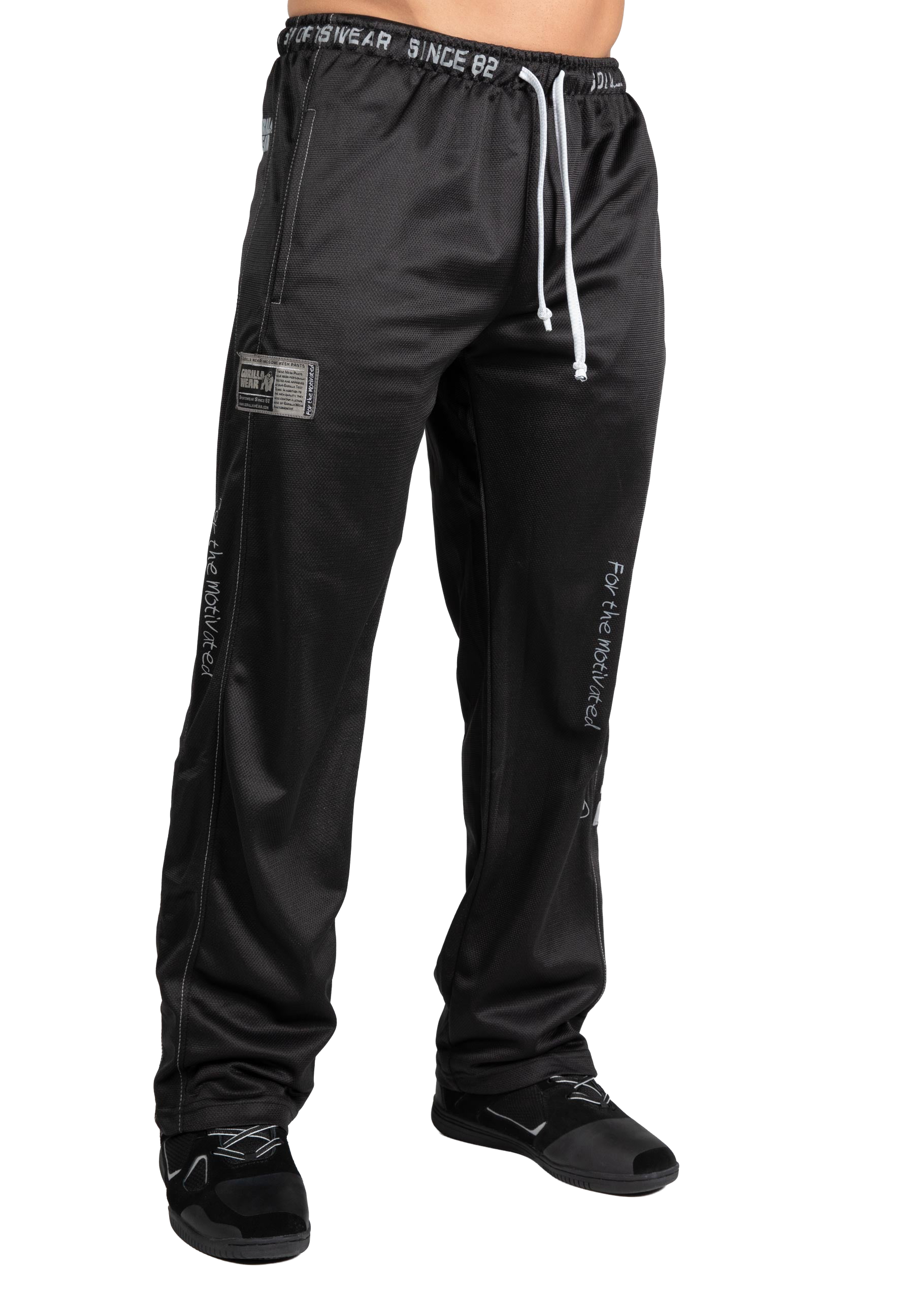 Logo Mesh Pants - Black