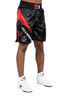 Hornell Boxing Shorts - Black/Red - Unisex