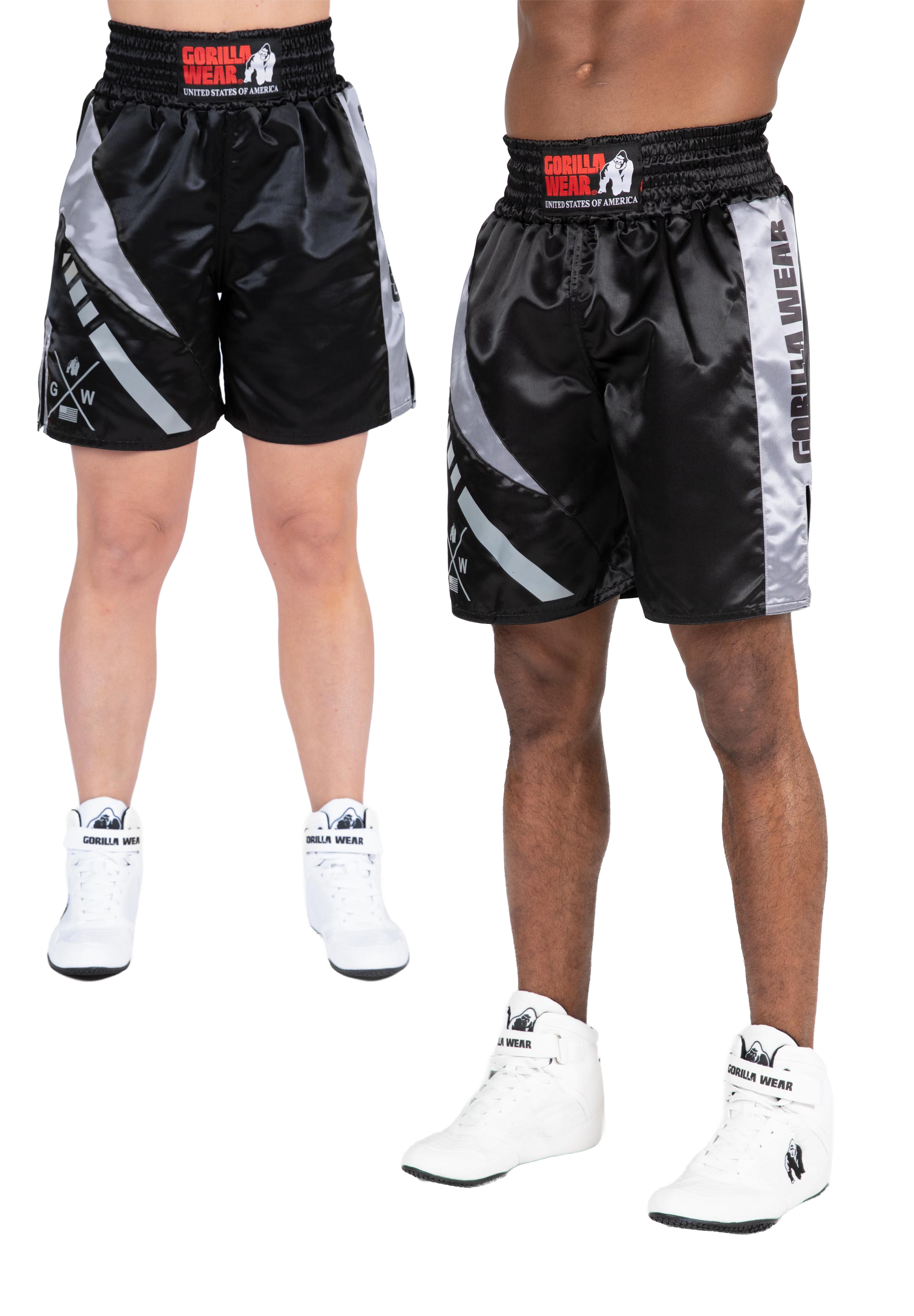 Hornell Boxing Shorts - Black/Red - Unisex