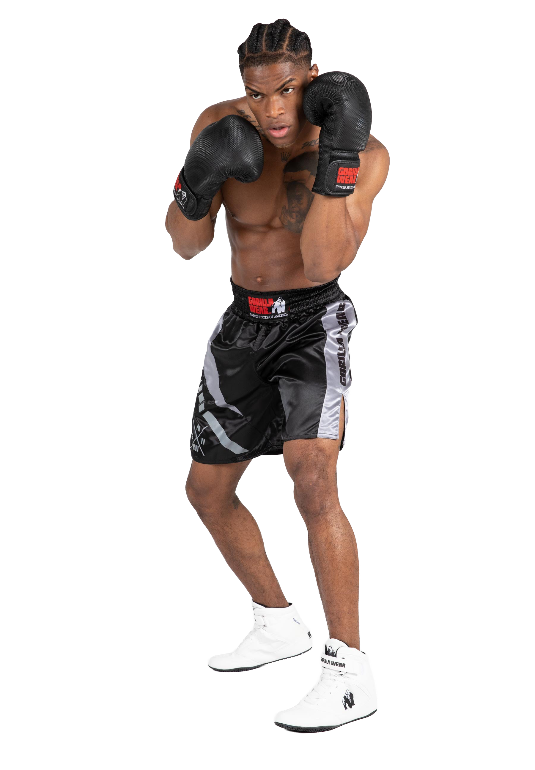 Hornell Boxing Shorts - Black/Red - Unisex