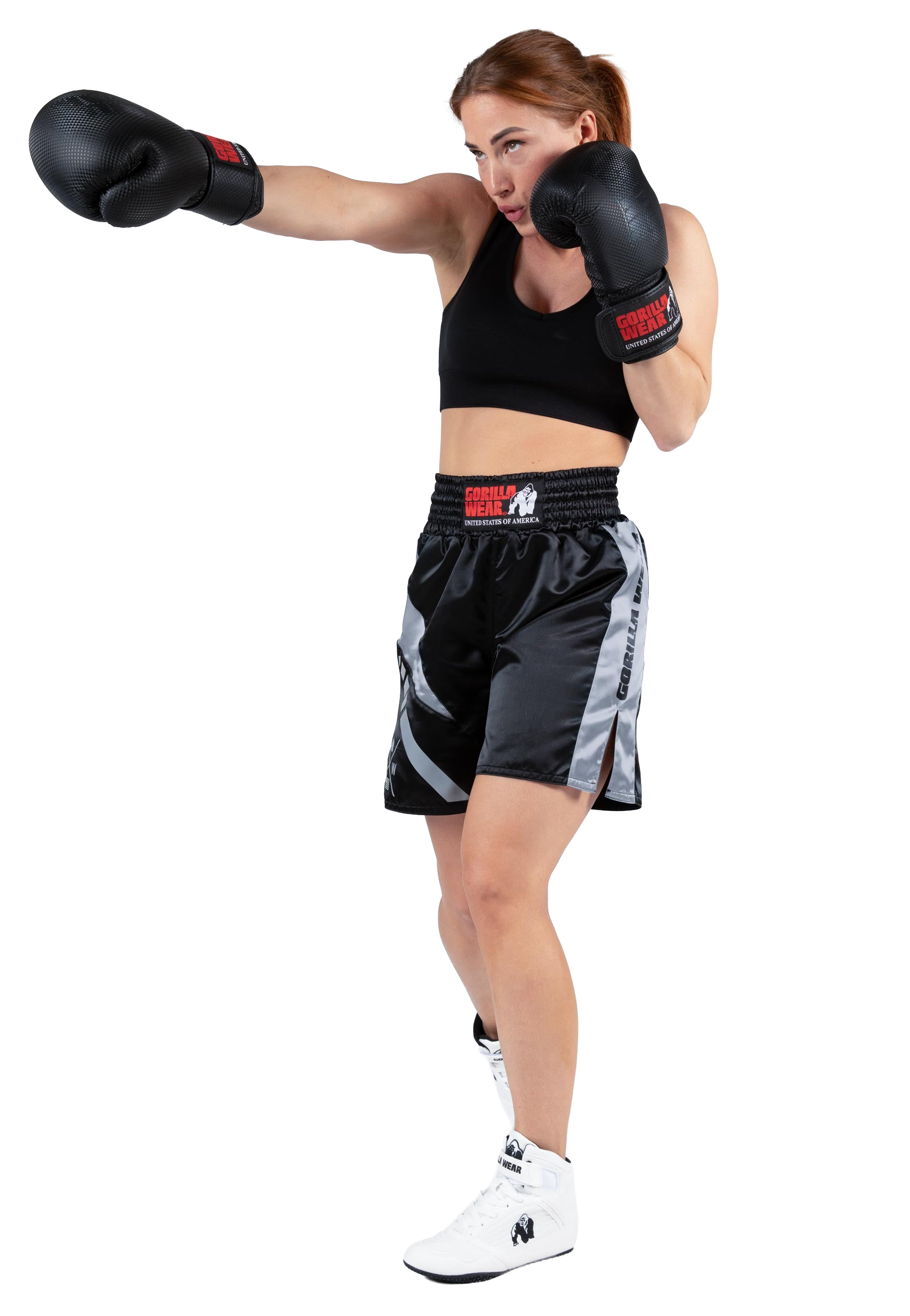 Hornell Boxing Shorts - Black/Red - Unisex