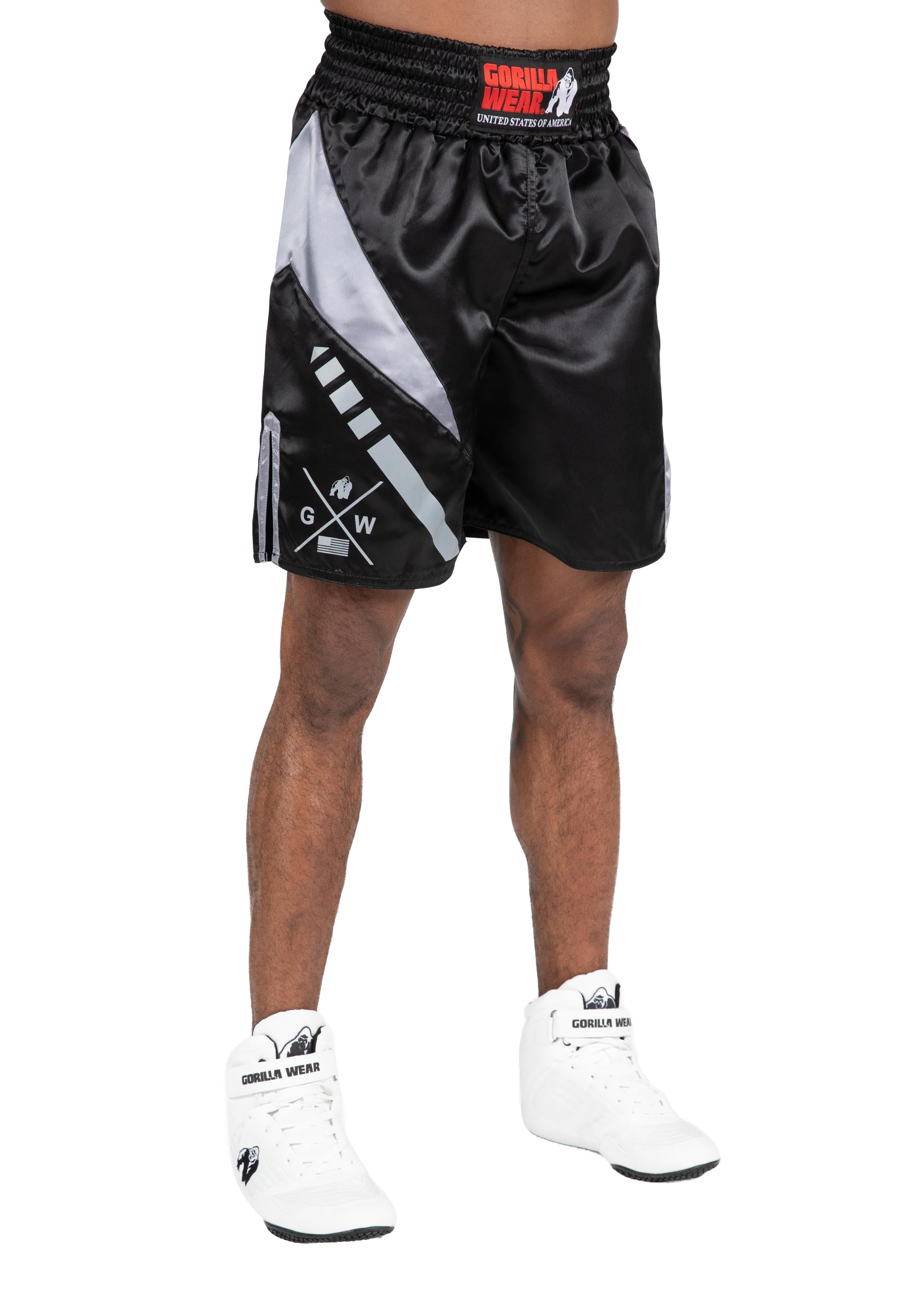 Hornell Boxing Shorts - Black/Red - Unisex