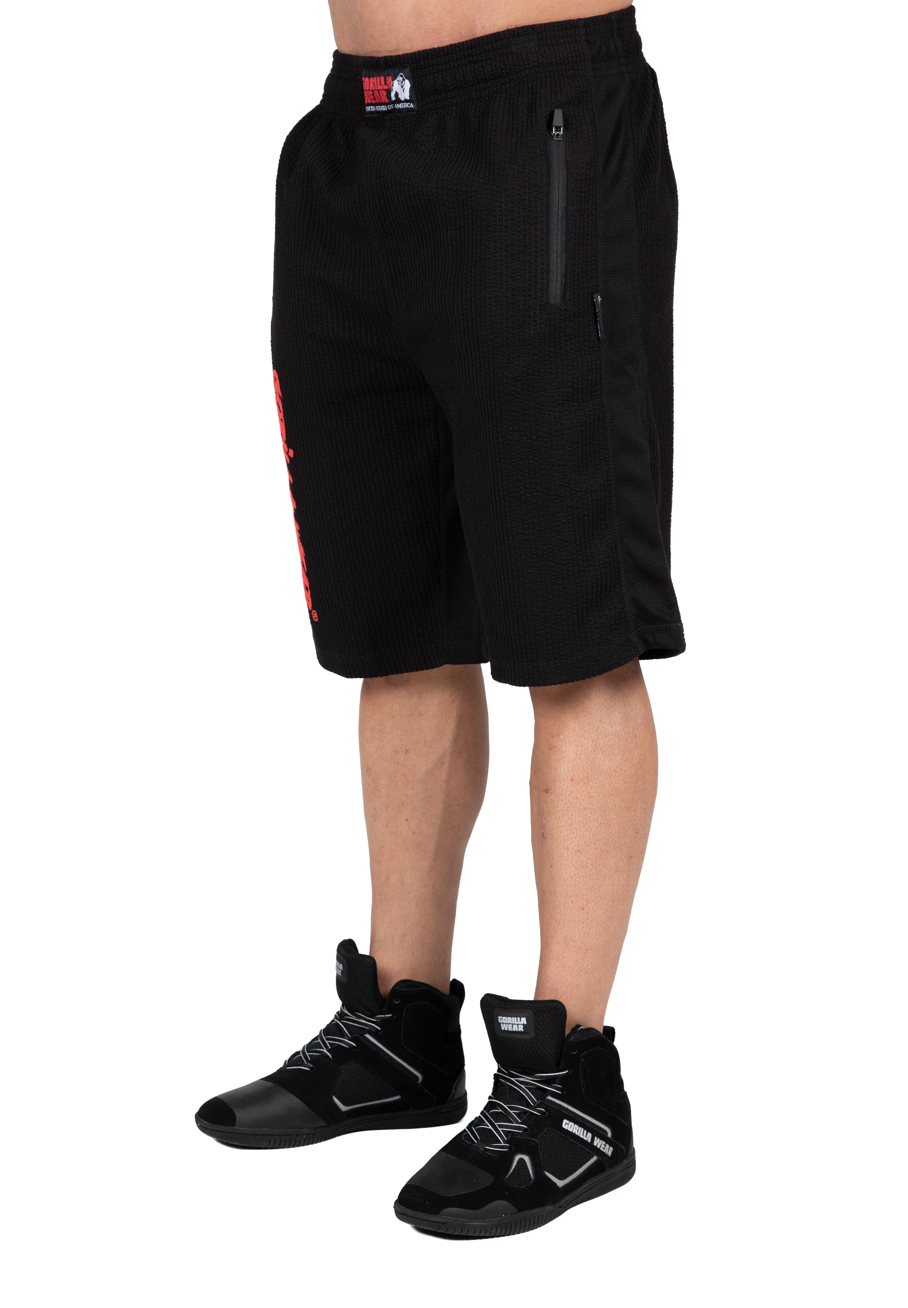 Augustine Old School Shorts - Black/Red